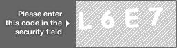 captcha code for visual authentication  letter L number 6 letter E number 7