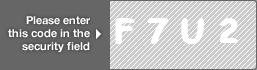 captcha code for visual authentication  letter F number 7 letter U number 2
