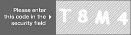 captcha code for visual authentication  letter T number 8 letter M number 4