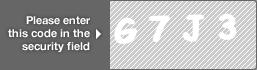 captcha code for visual authentication  letter G number 7 letter J number 3