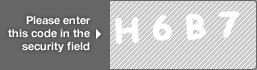 captcha code for visual authentication  letter H number 6 letter B number 7