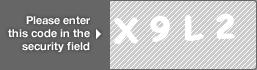 captcha code for visual authentication  letter X number 9 letter L number 2